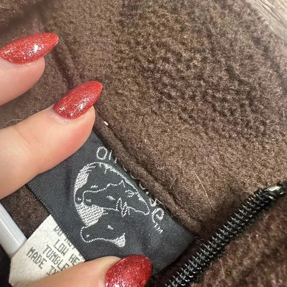 Kerrits Brown and Black Quarter-Zip Pullover Fleece Jacket Womens Large - Picture 5 of 6